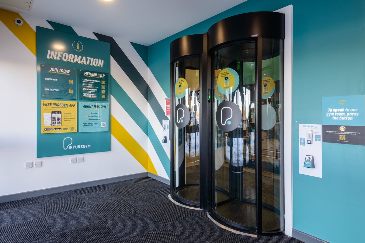 PureGym Runcorn entry pods