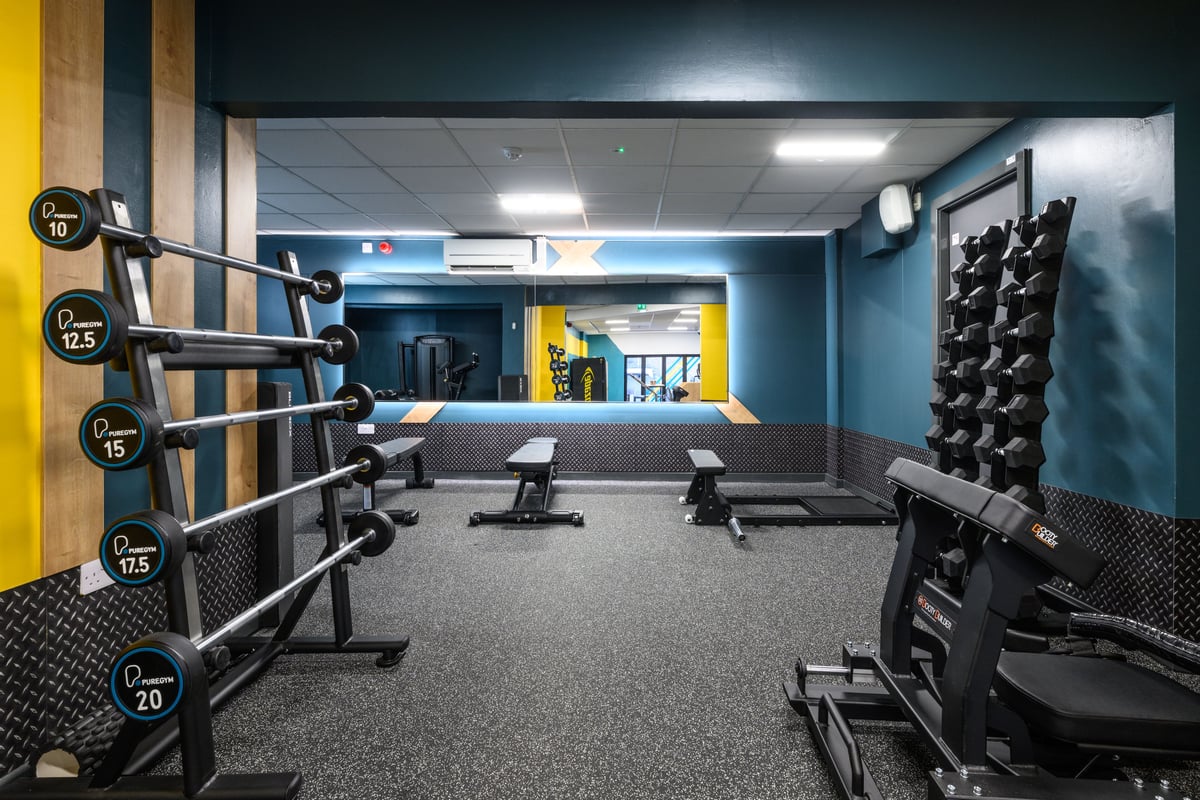 PureGym London Southgate booty builder and barbells