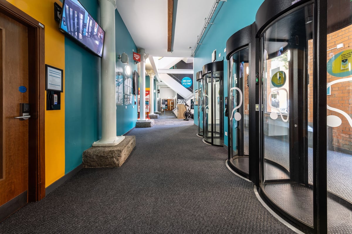 PureGym Belfast Adelaide Street entry pods