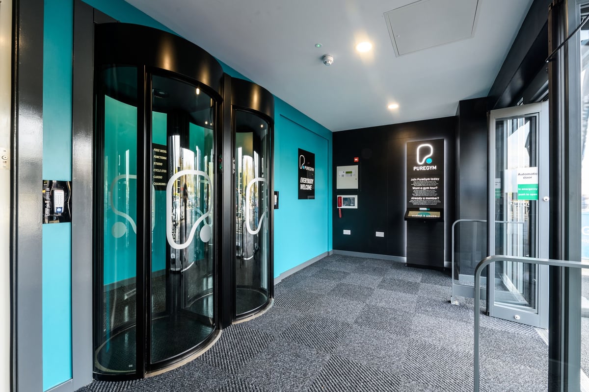 PureGym Bletchley entry pods