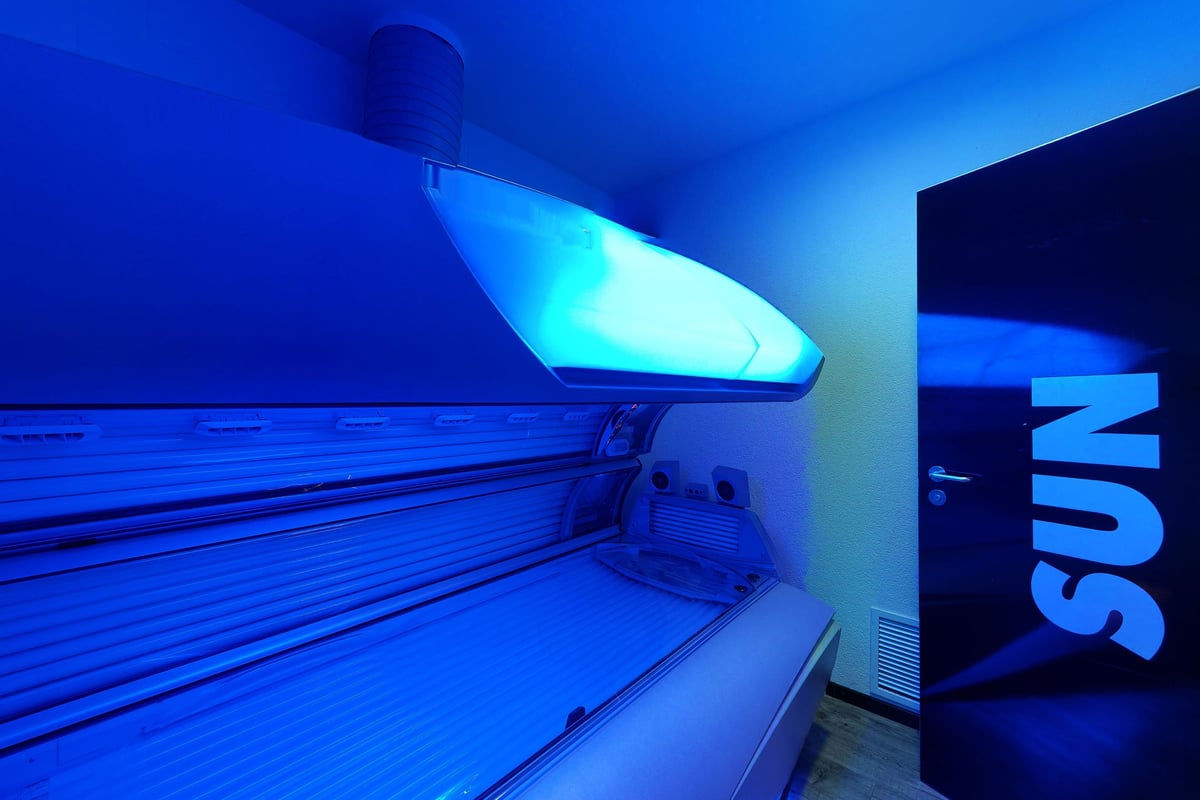 PureGym Jona: Solarium in einem privaten Raum.