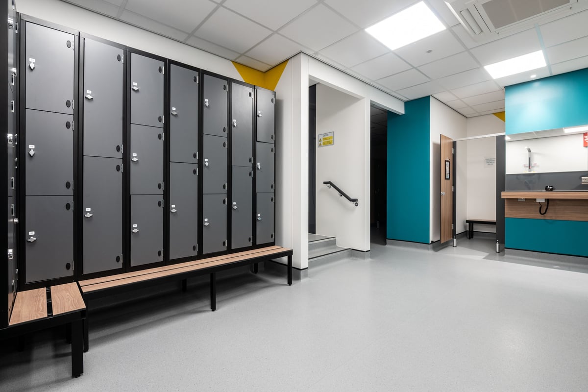 PureGym Airdrie changing rooms