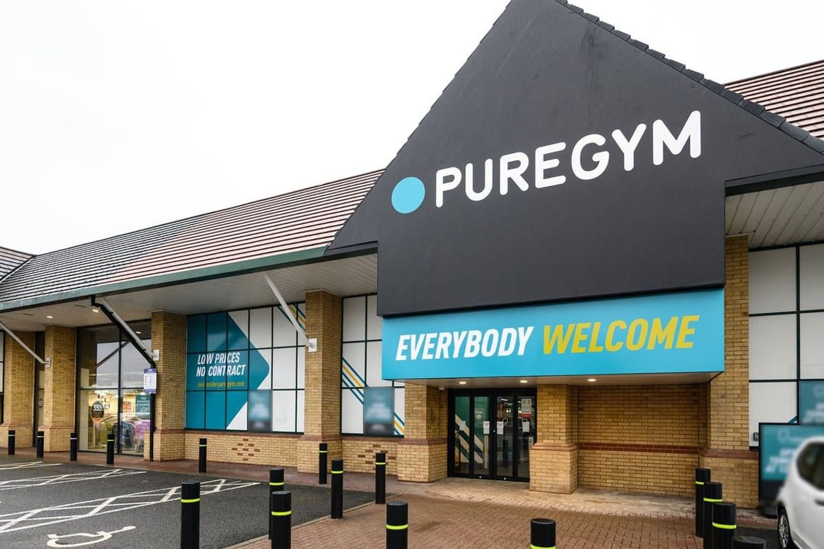 PureGym South Ruislip: The exterior facade of a Pure Gym facility with the text "EVERYBODY WELCOME" displayed.