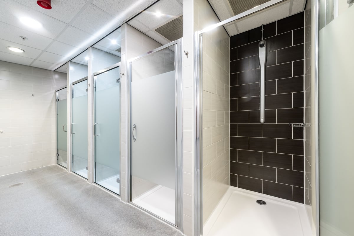 PureGym Newport showers