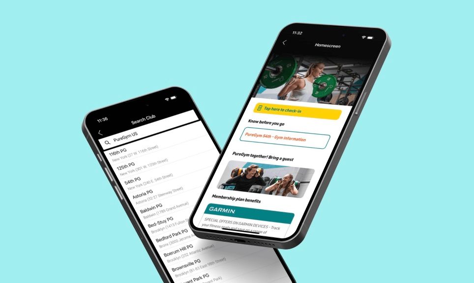 PureGym-App auf einem Handybild
