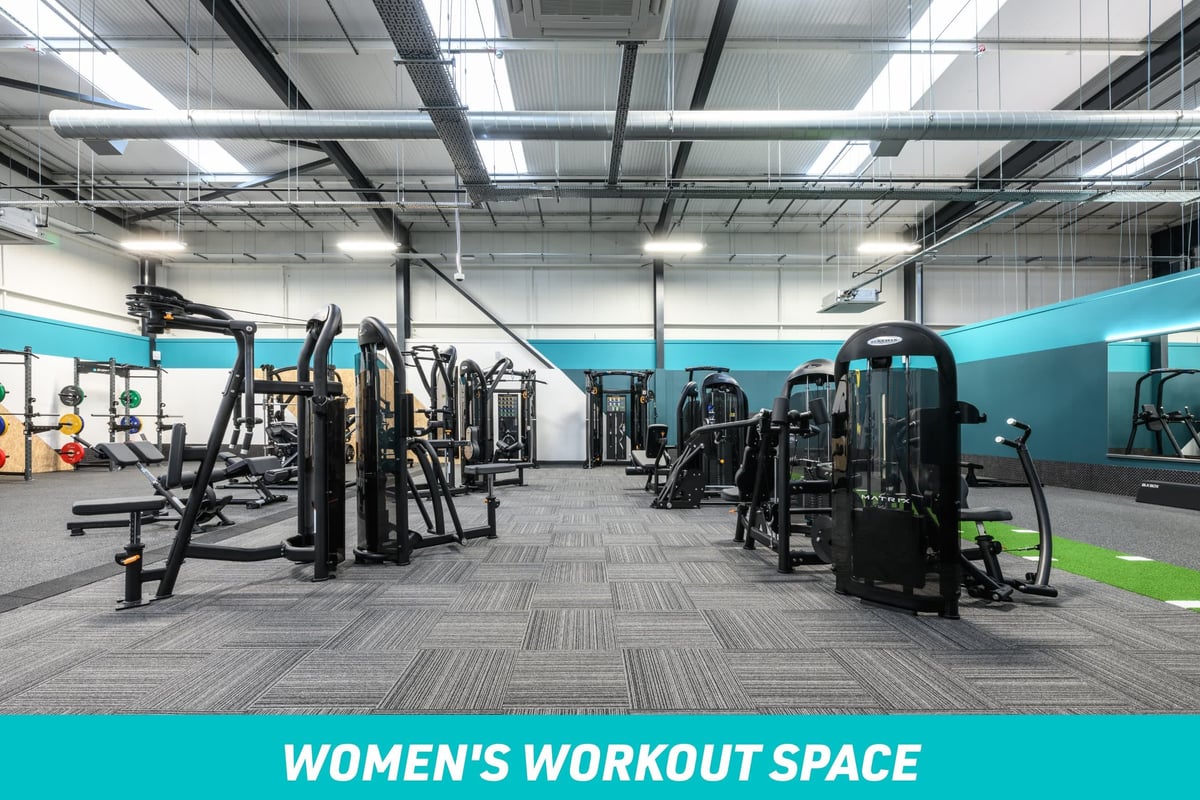 PureGym Basingstoke Women's Workout Space fixed pin machines