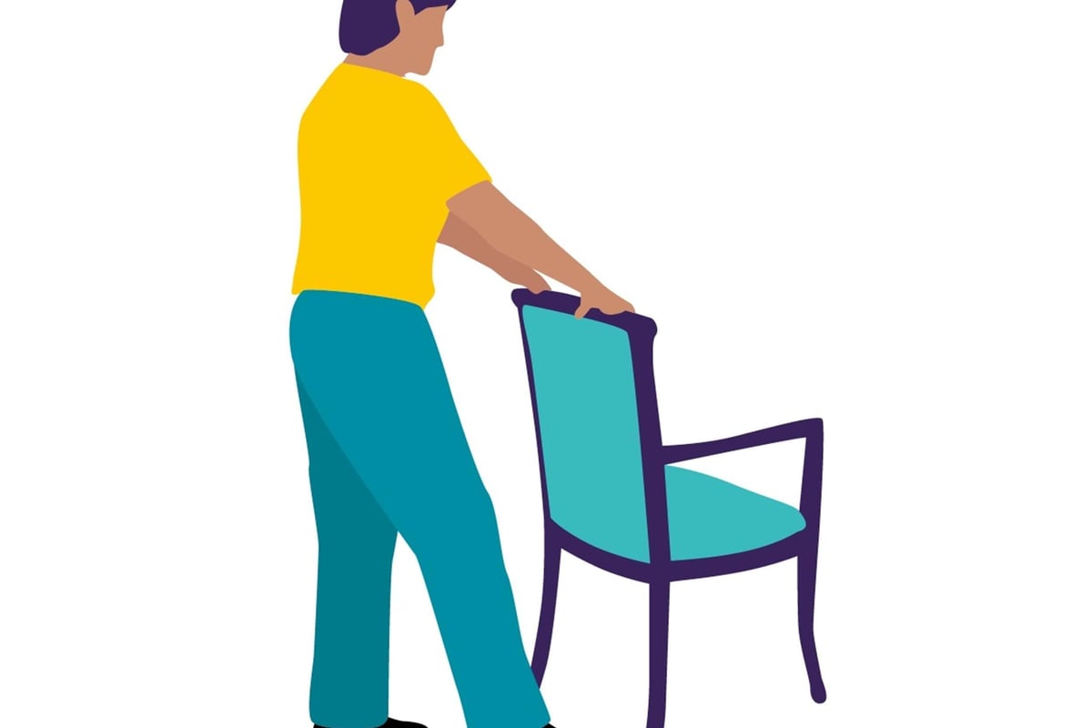 Side leg raise - senior balance exercises