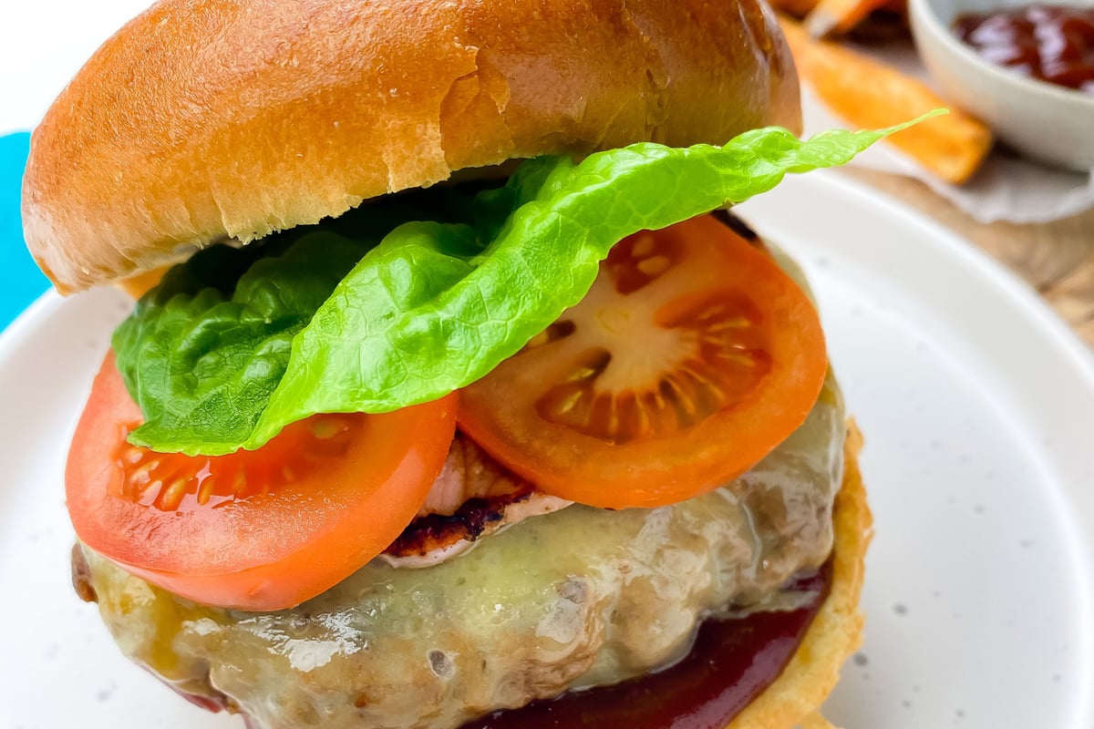 Gesunder Cheeseburger Rezept