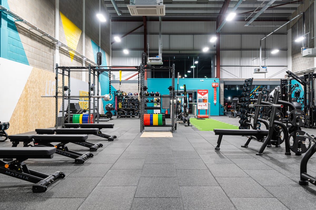 PureGym Elgin free weights area