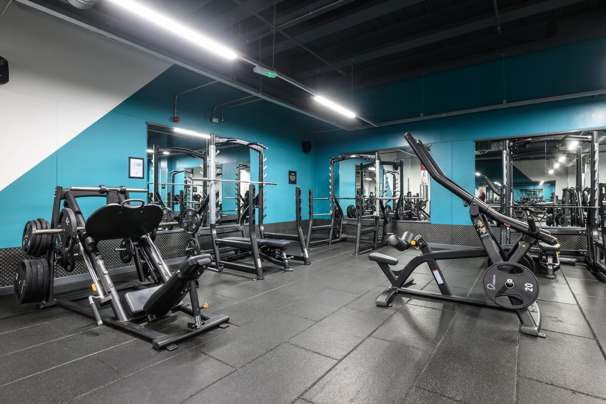 PureGym Salford free weights area