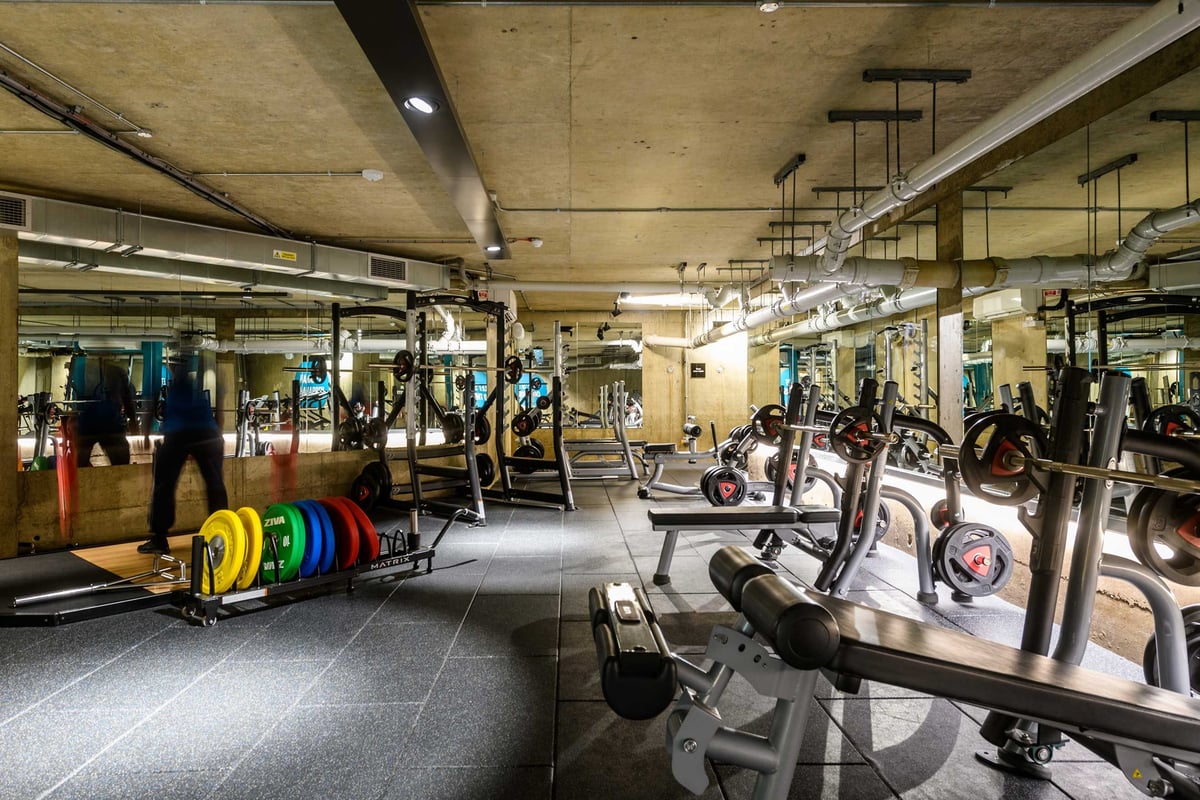 PureGym London Farringdon: Resistance machines, a functional training rig and rubberised flooring.