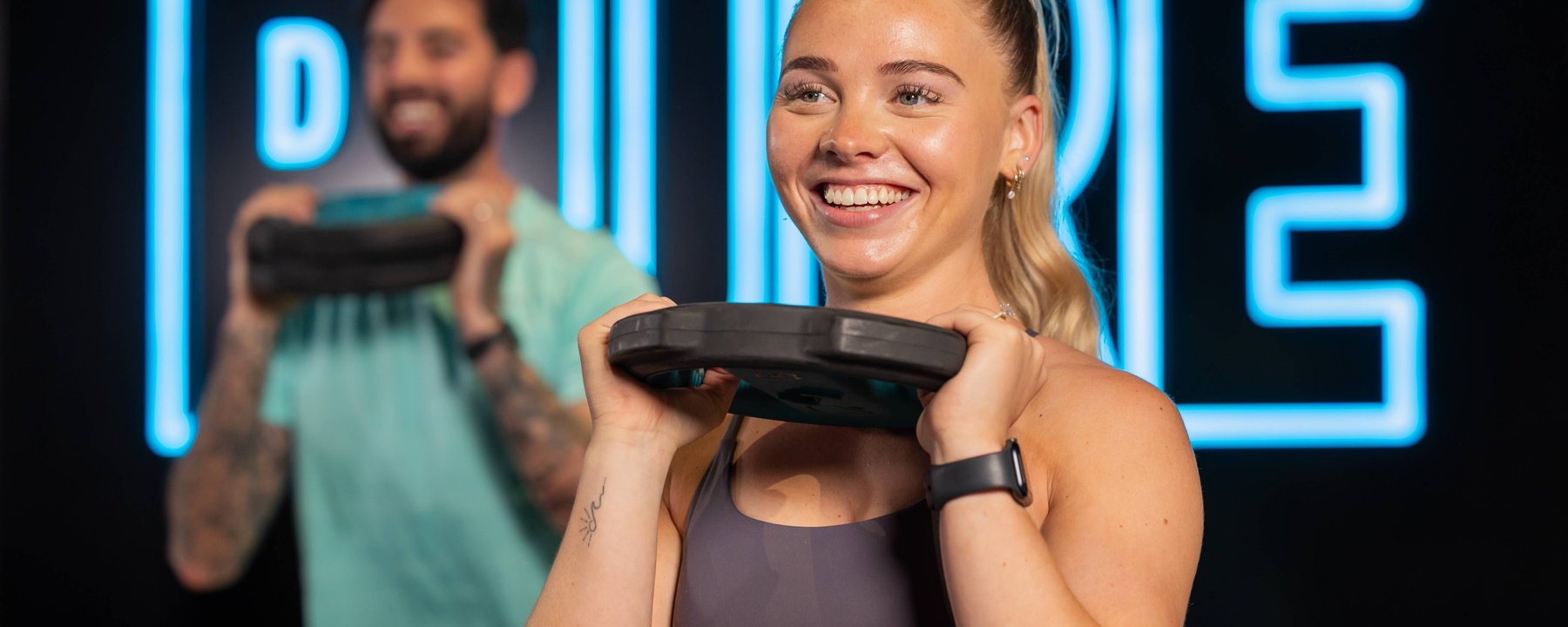 woman with kettlebell