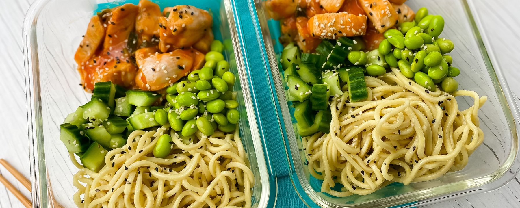 Sesame chicken noodles