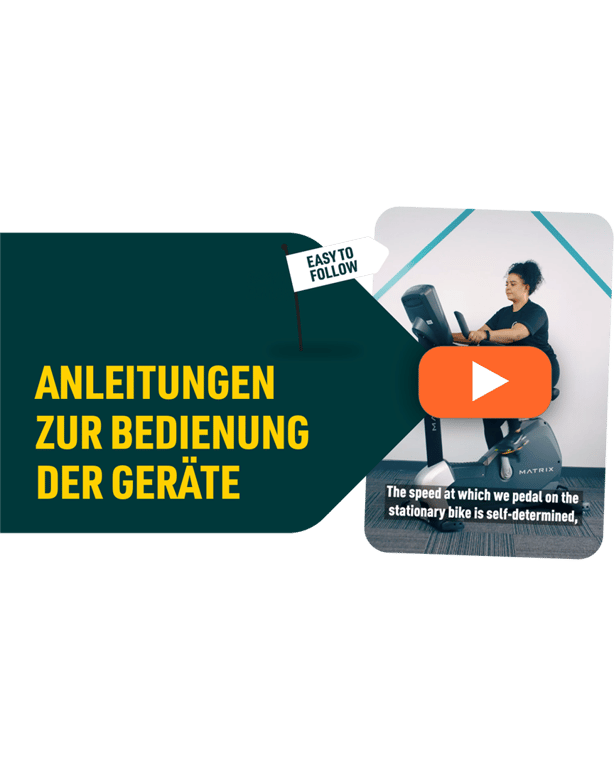 Schriftzug „Geräteanleitungen auf grünem Pfeil mit Beispiel-YouTube-Video