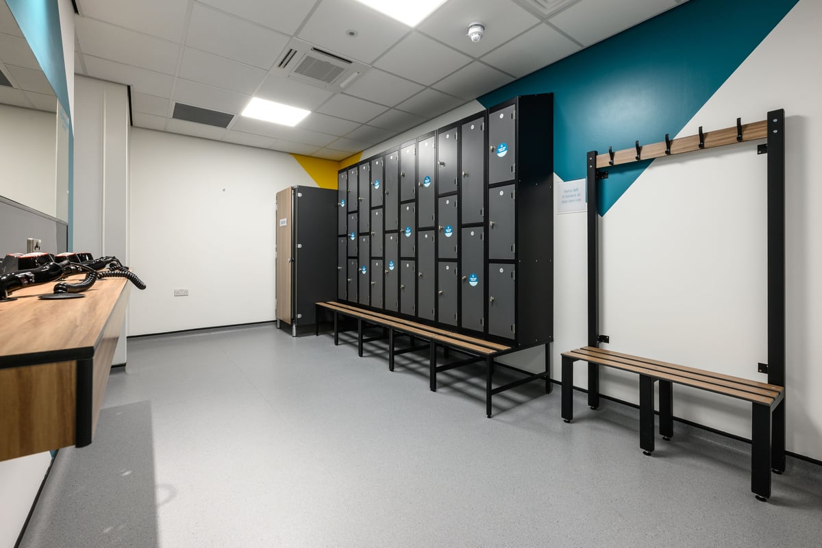 PureGym Bagshot changing rooms