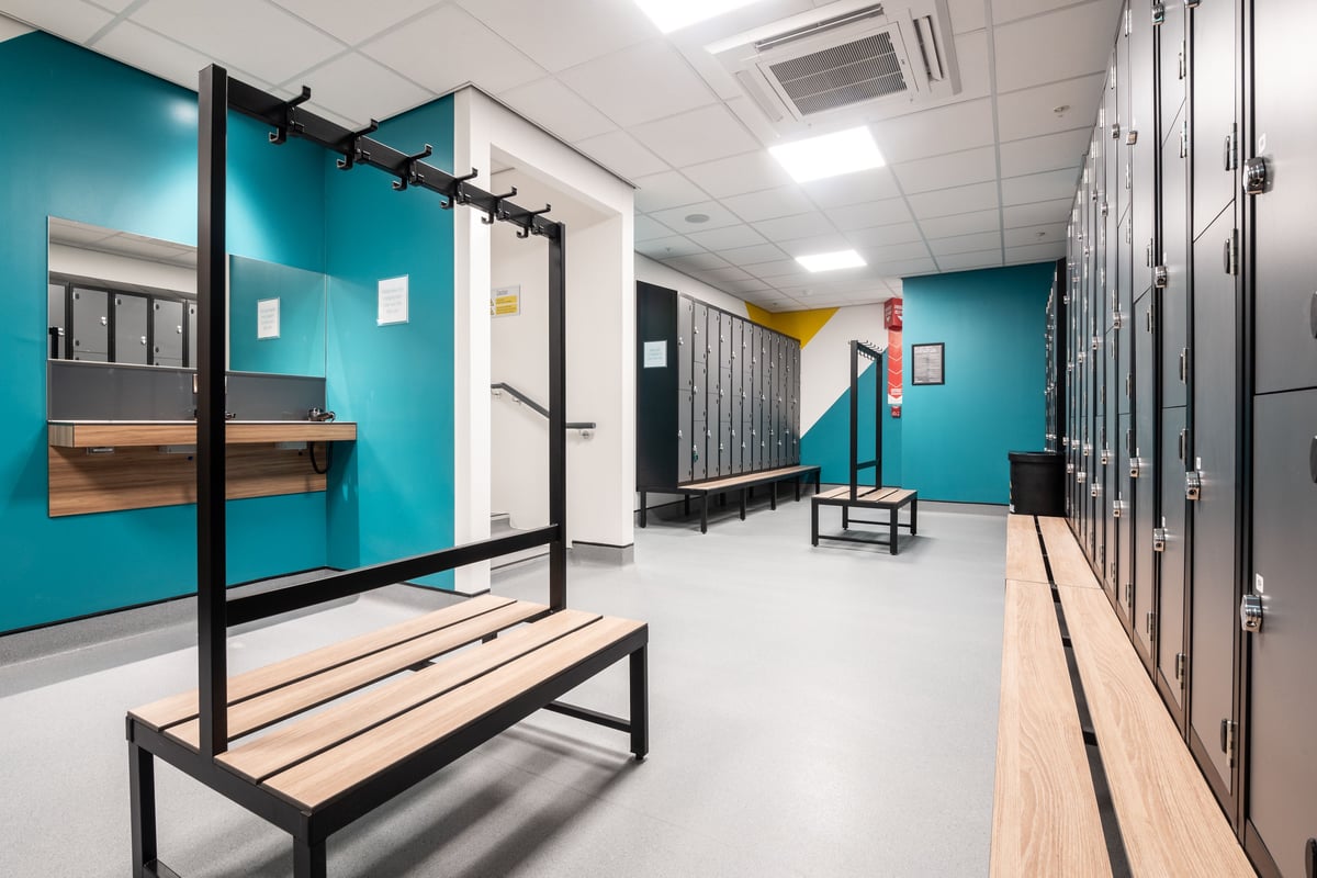 PureGym Edinburgh Ocean Terminal changing rooms