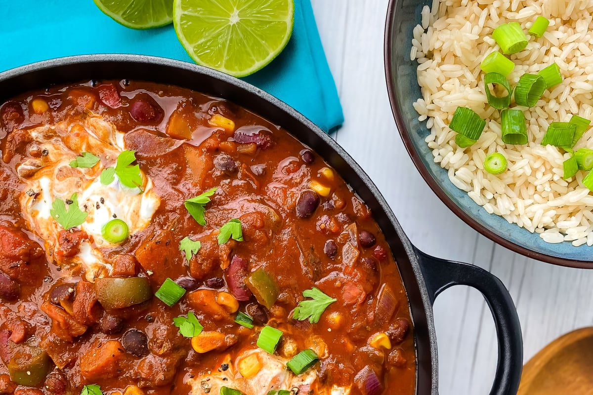 Veganes Slow Cooker Chili