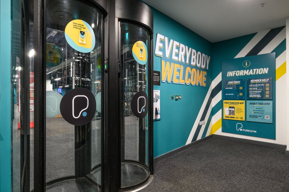 PureGym Salford entry pods