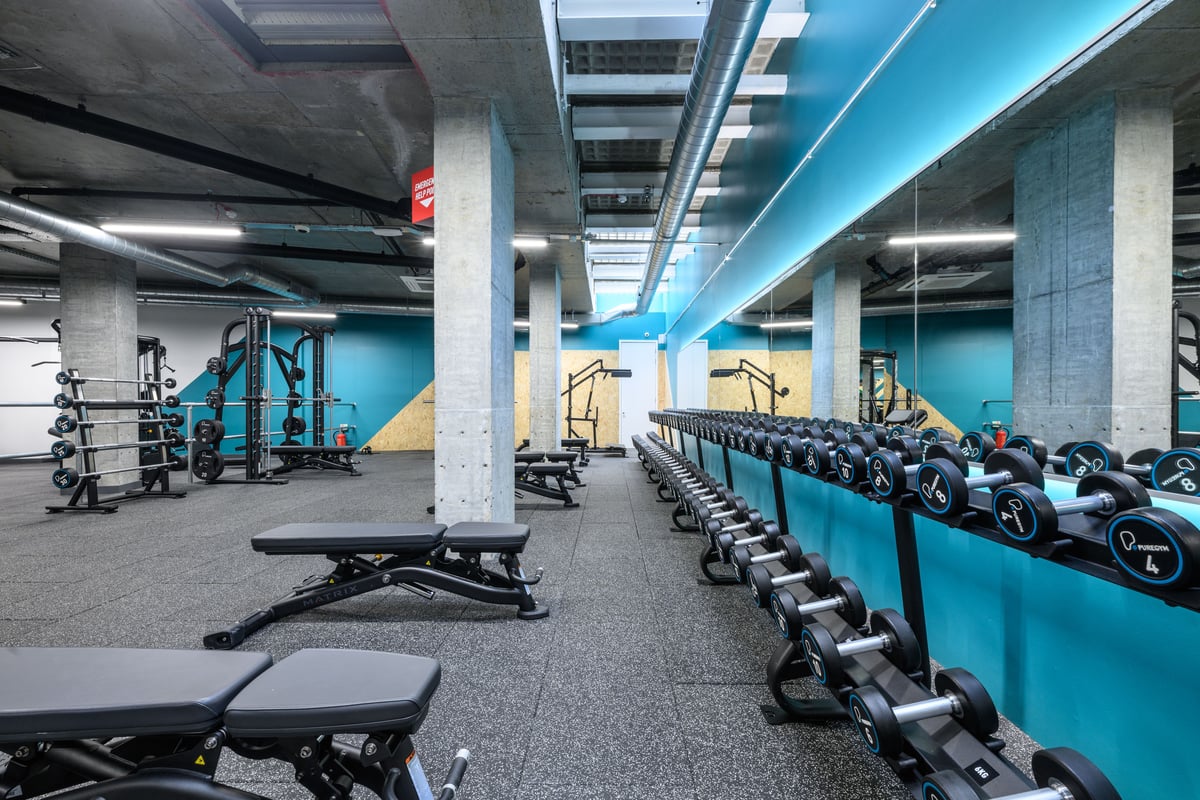 London Dalston Free Weights Area