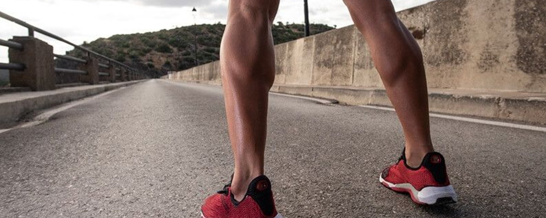 Lower legs of a runner