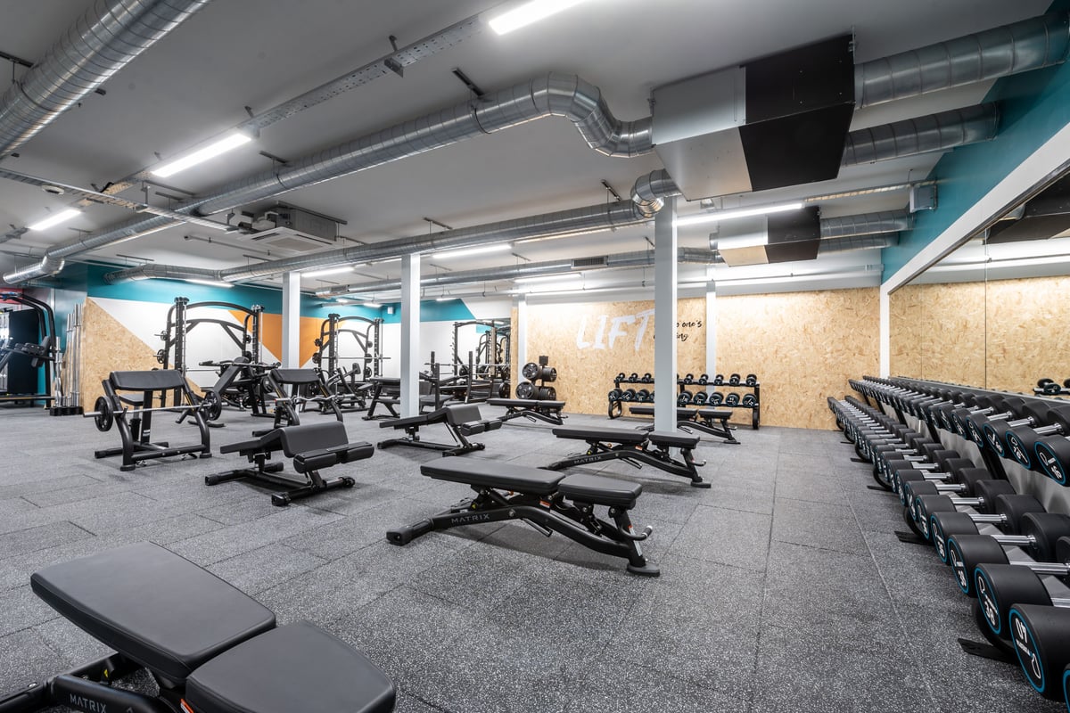 PureGym Durham Arnison free weights area