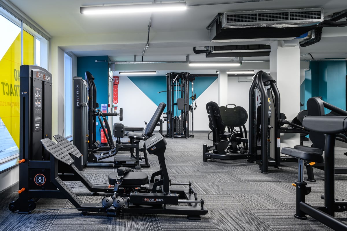 PureGym St Neots booty builder and other fixed pin machines