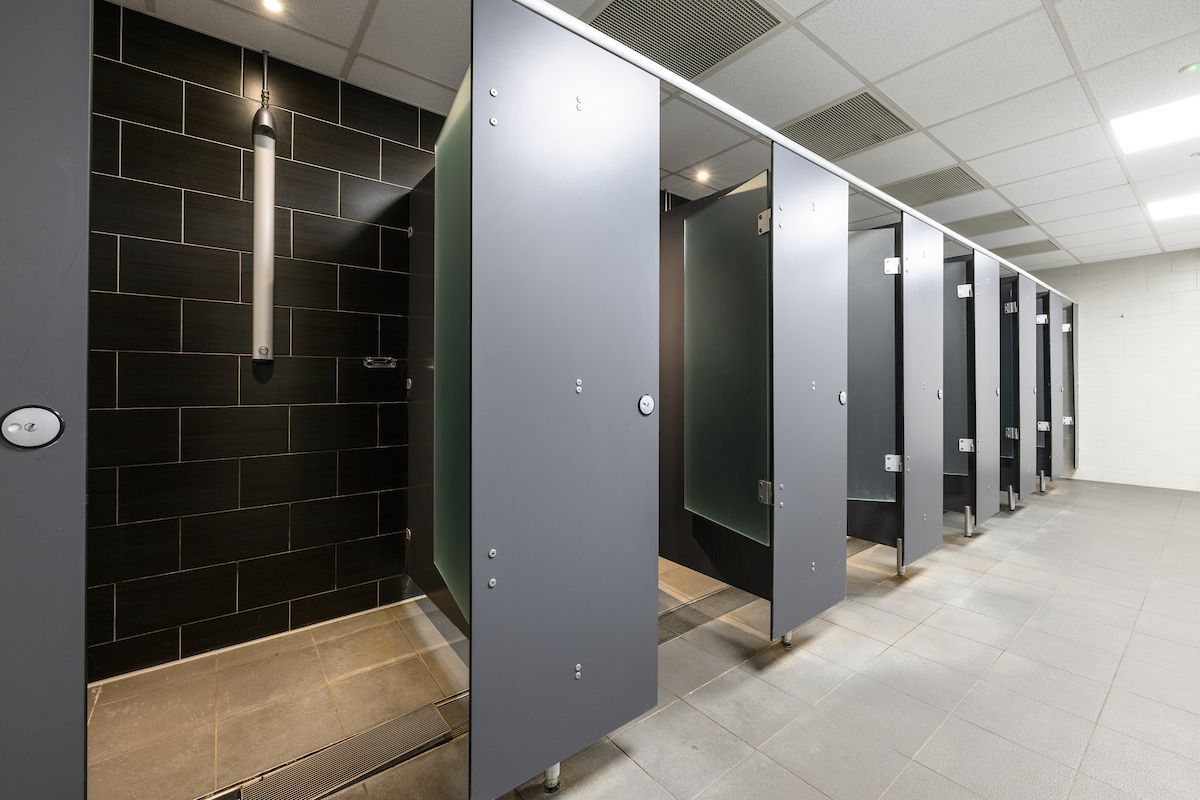 PureGym Borehamwood shower cubicles