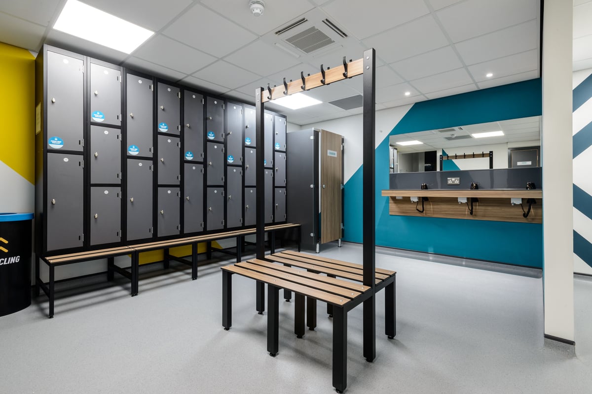 PureGym Coventry Arena changing room