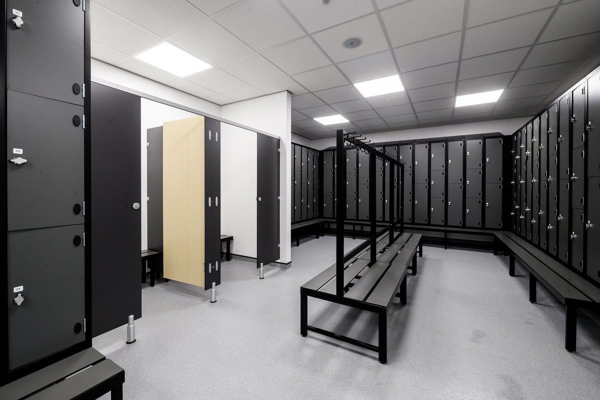 PureGym Bletchley changing room