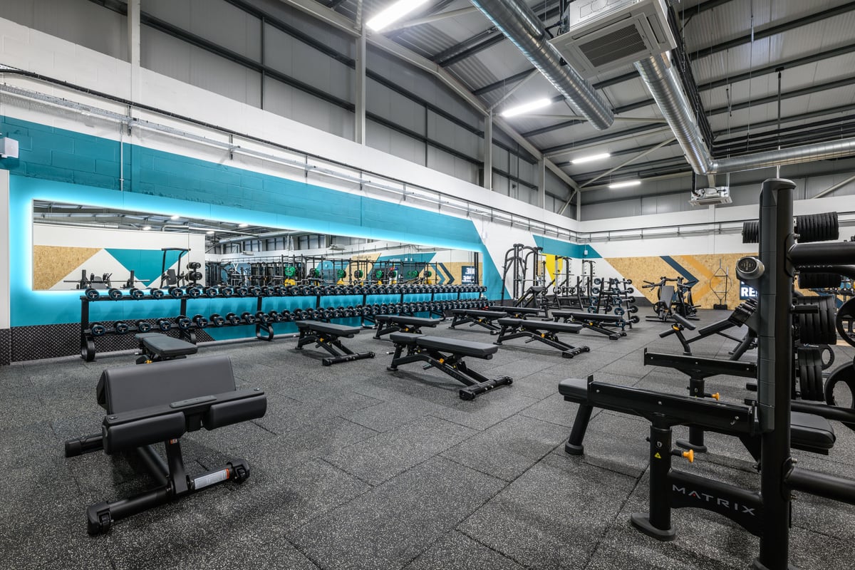 PureGym Harold Wood free weights area