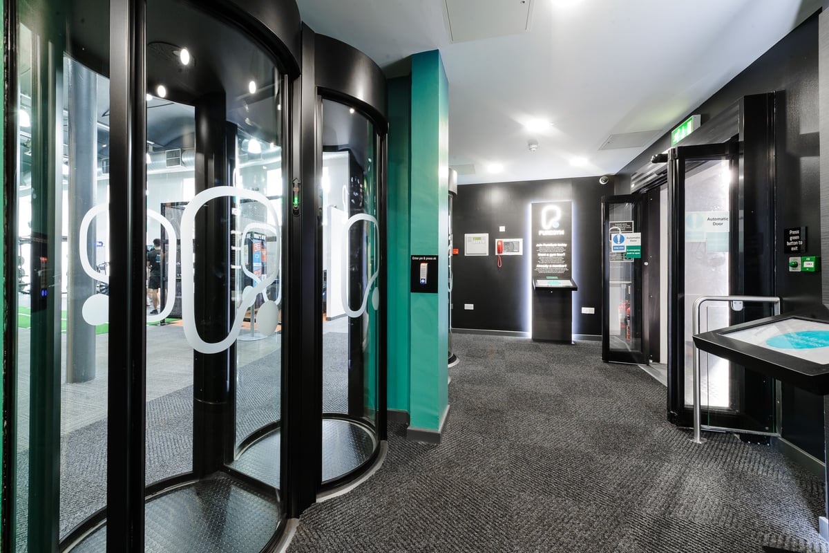 PureGym Dundee entry pods