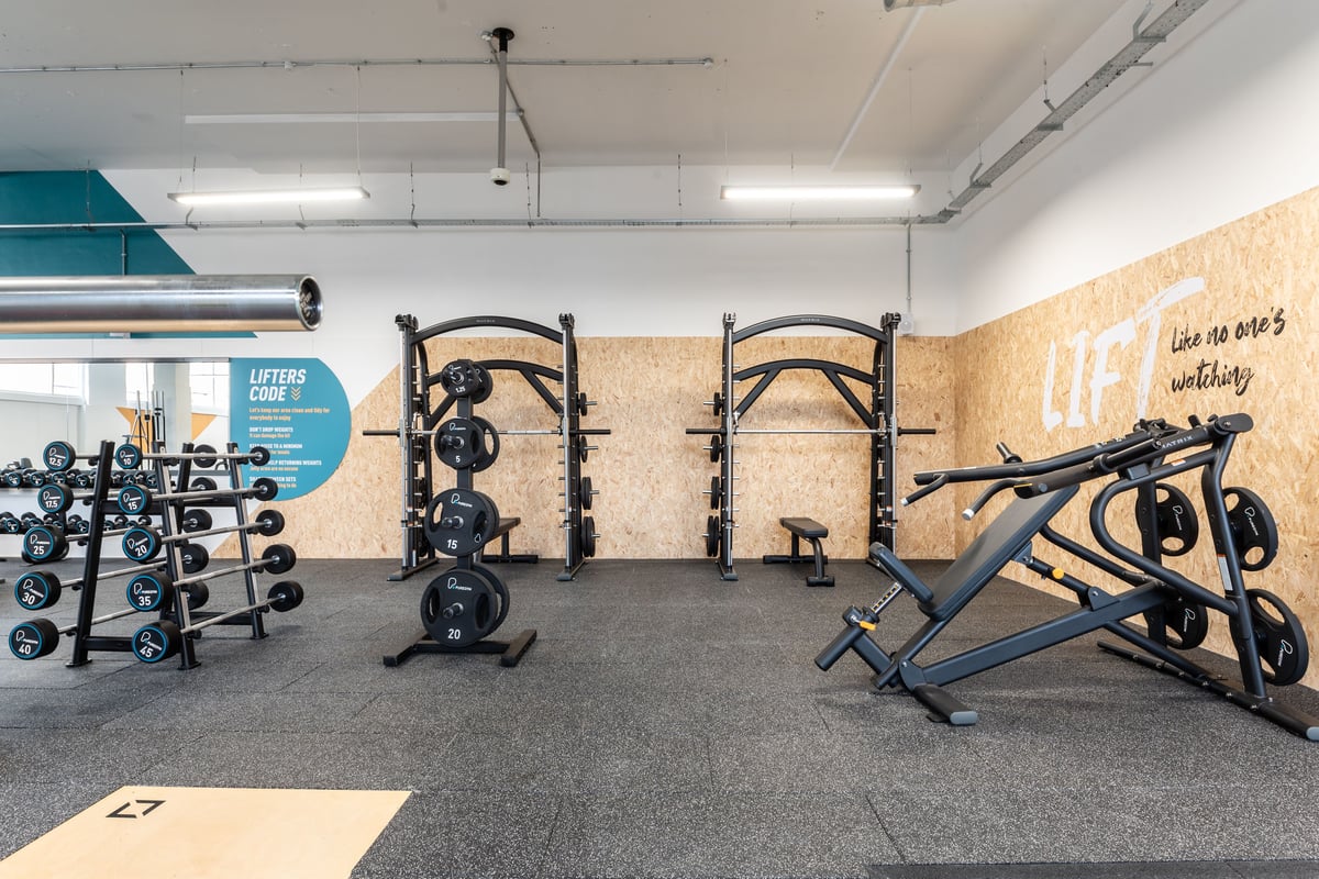 PureGym Guildford lifting area