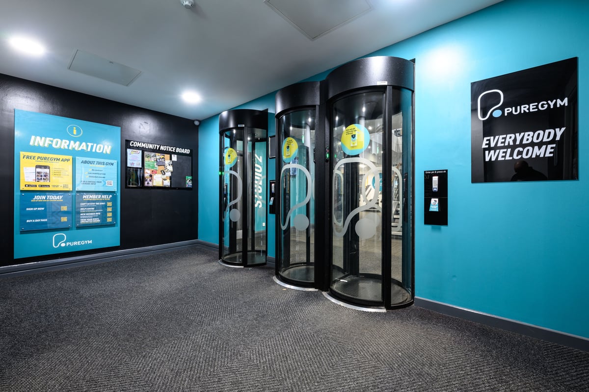 PureGym New Barnet entry pods