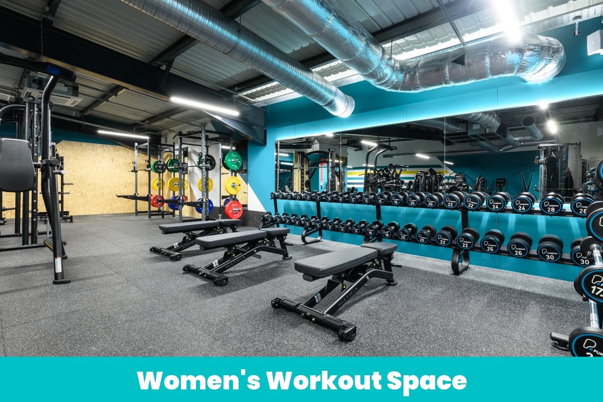 Luton Retail Park Women's Workout Space Free Weights