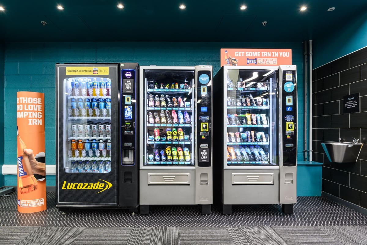 PureGym Glasgow Clydebank vending machines