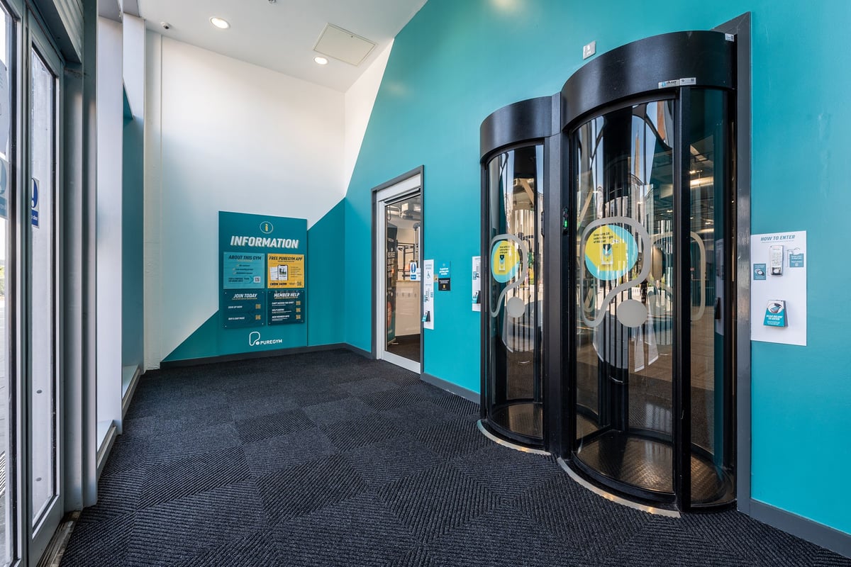 PureGym Newport Wales: entry pods