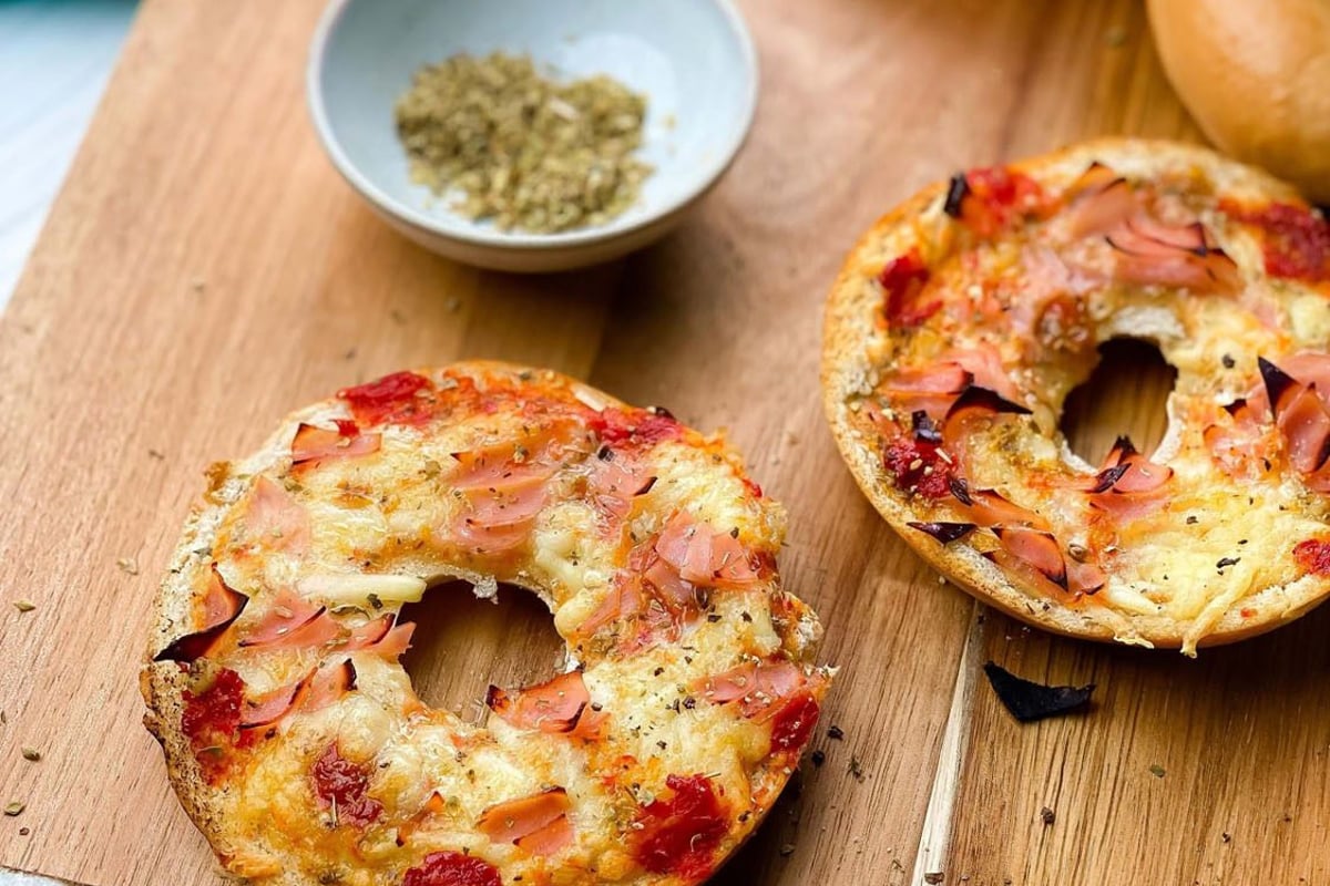 Pizza Breakfast Bagels
