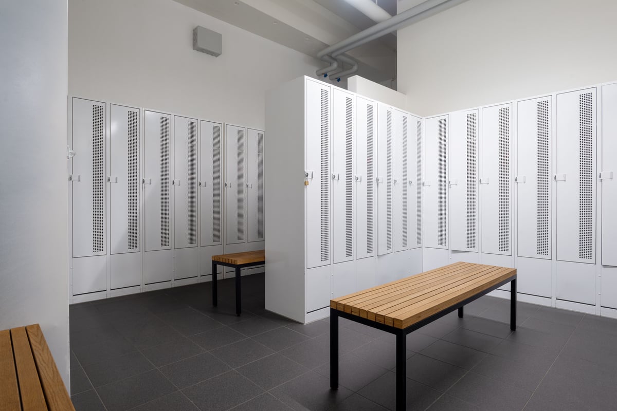 Basel St Johann Changing rooms