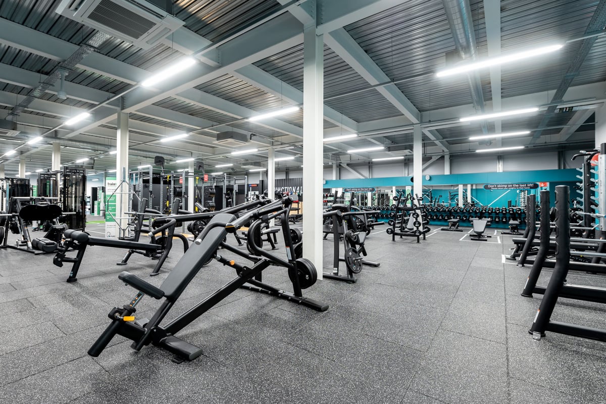 PureGym Andover free weights area
