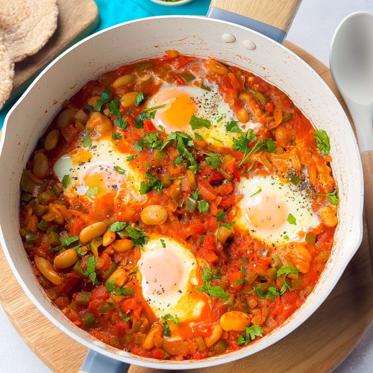 Rezept für Limabohnen-Schakschuka
