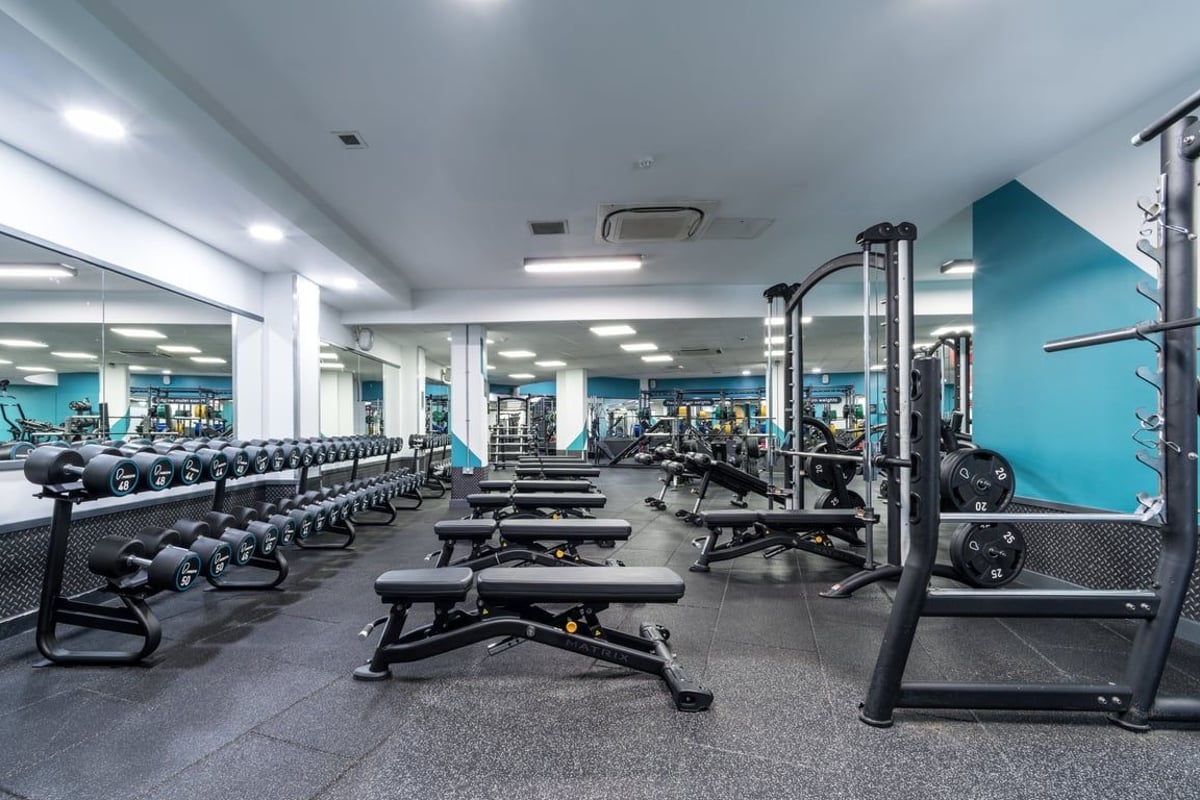 PureGym Tunbridge Wells dumbbells and benches