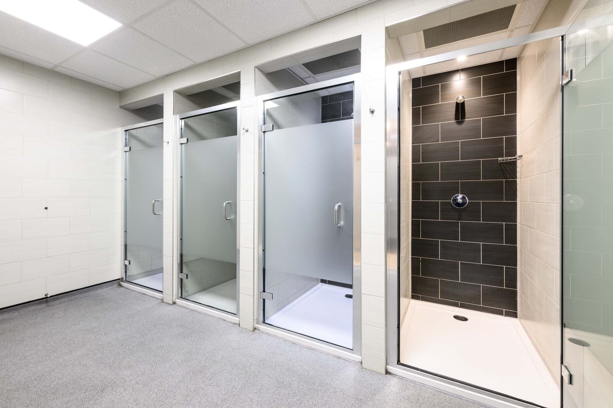 PureGym Colne shower cubicles
