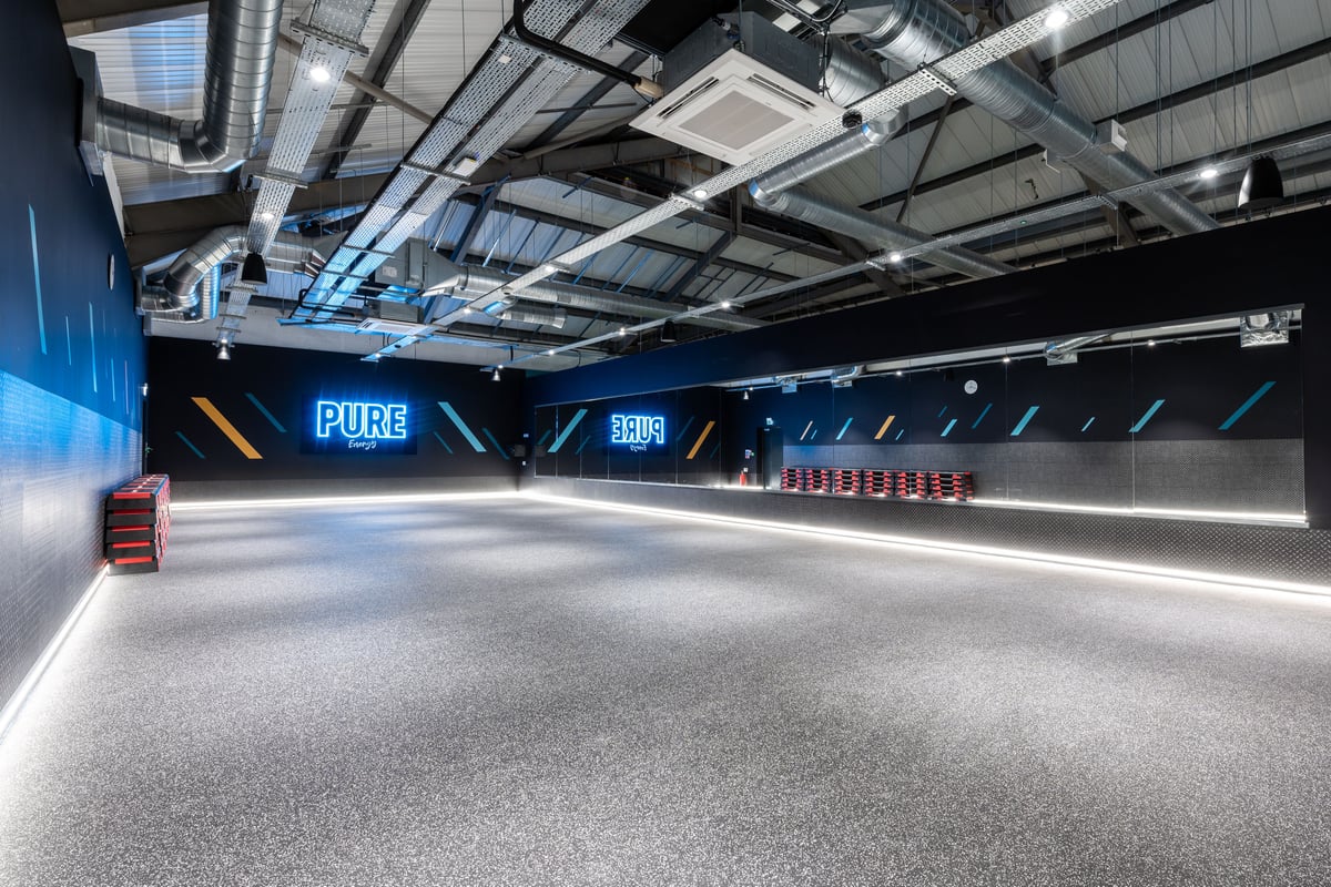 PureGym Derby Meteor Centre group exercise studio