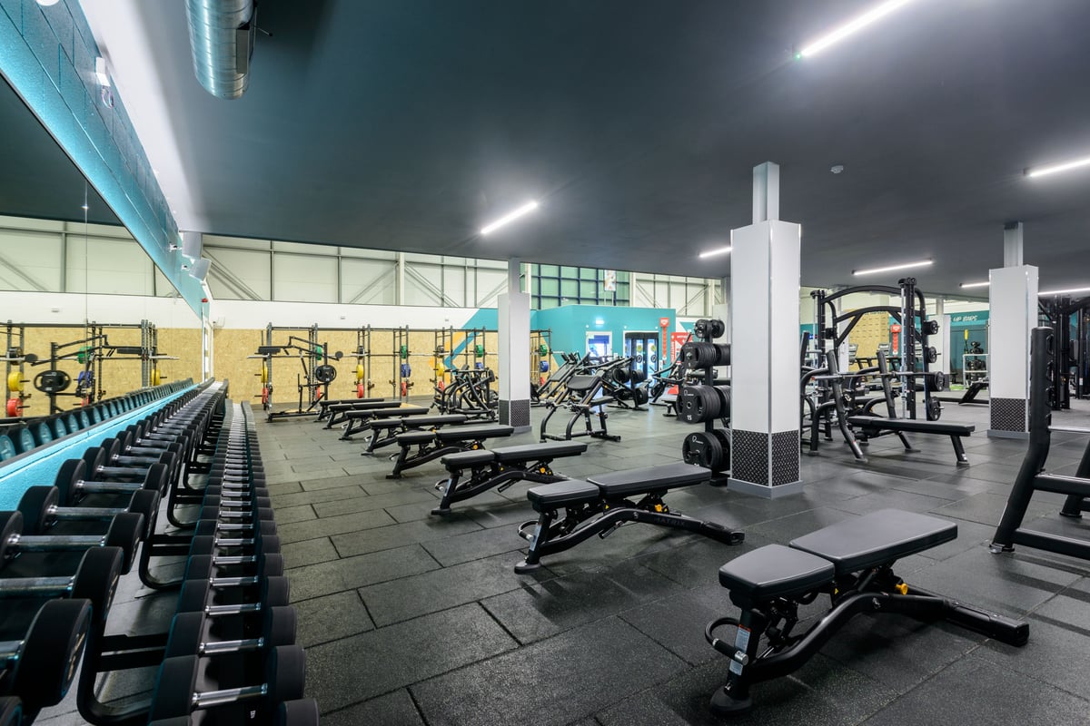 PureGym Runcorn free weights area