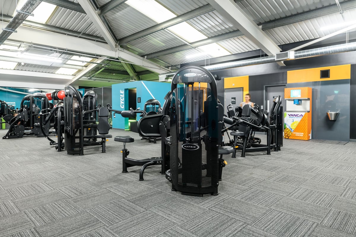 PureGym Bletchley fixed pin machine area