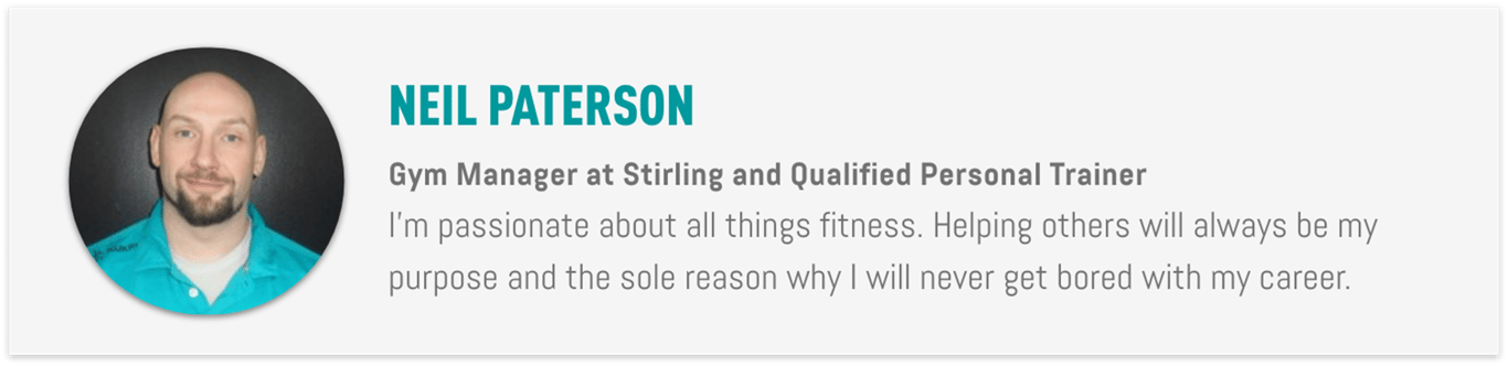 Neil Paterson Gym Manager