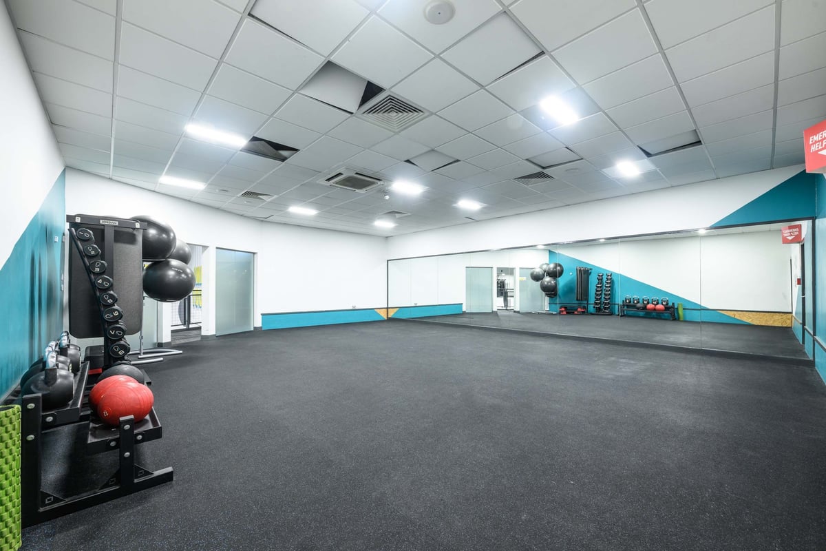 PureGym London Park Royal group exercise studio