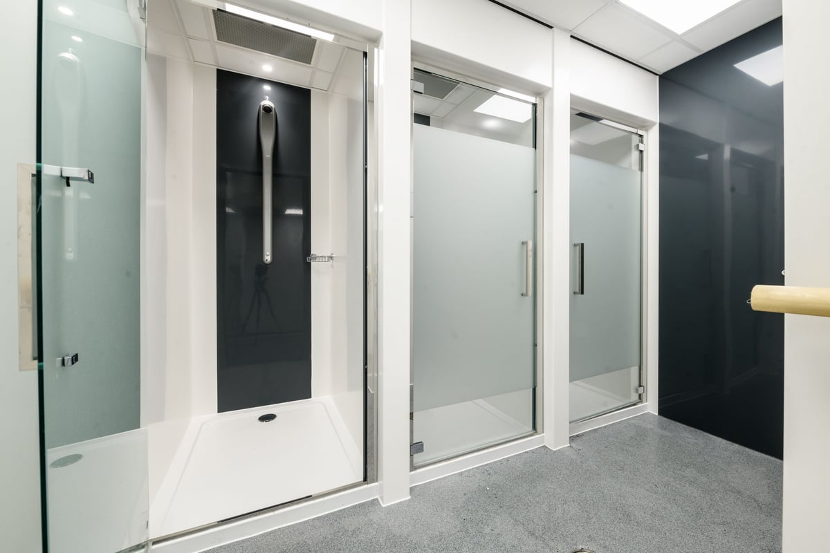 PureGym Folkestone showers