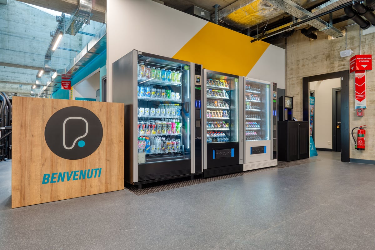 PureGym Bellinzona: vending machines in a gym