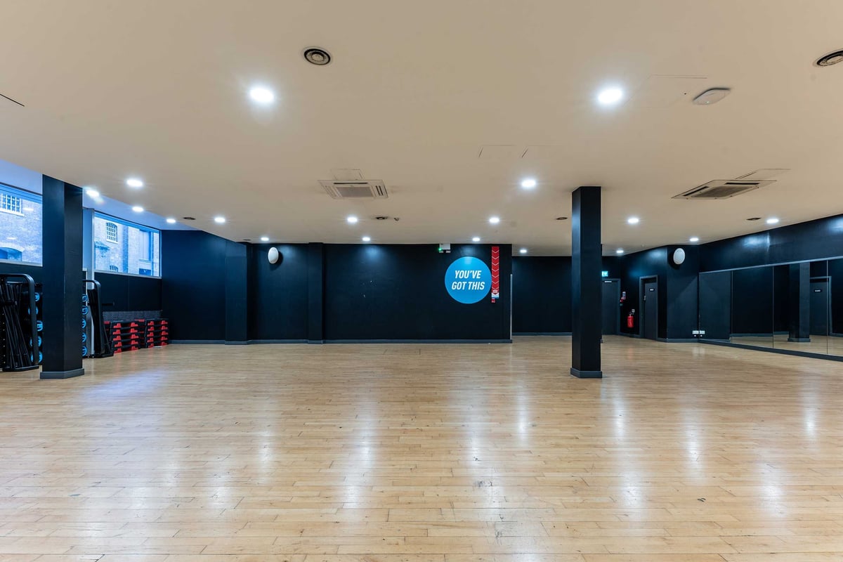 PureGym Canary Wharf group exercise studio